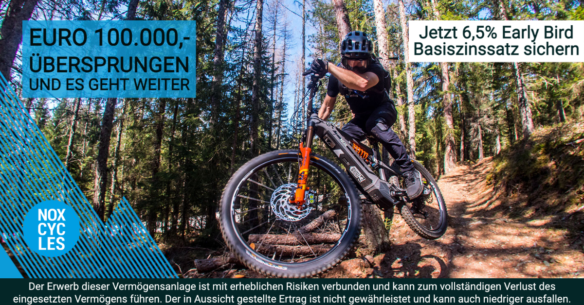 NOX Cycles - rast über 100.000 Euro - CONDA