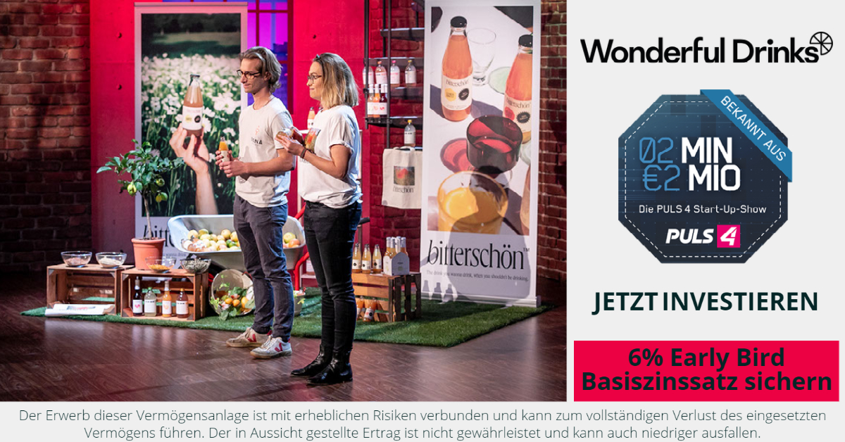 Wonderful Drinks / Pona - bekannt aus Puls 4 - 2 Minuten 2 Millionen - CONDA
