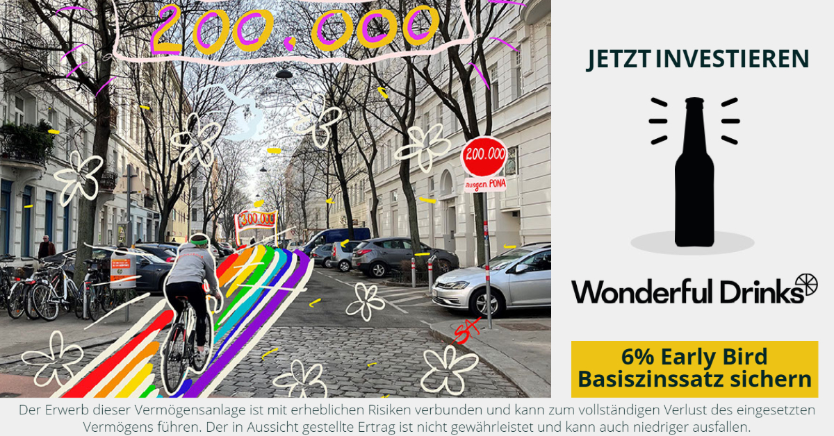 Jetzt investieren in Wonderful Drinks / Pona - bekannt aus Puls 4 - 2 Minuten 2 Millionen - CONDA