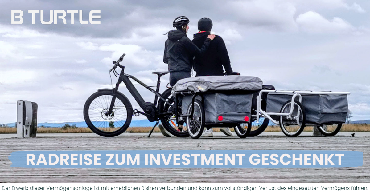 B Turtle Radreise geschenkt CONDA