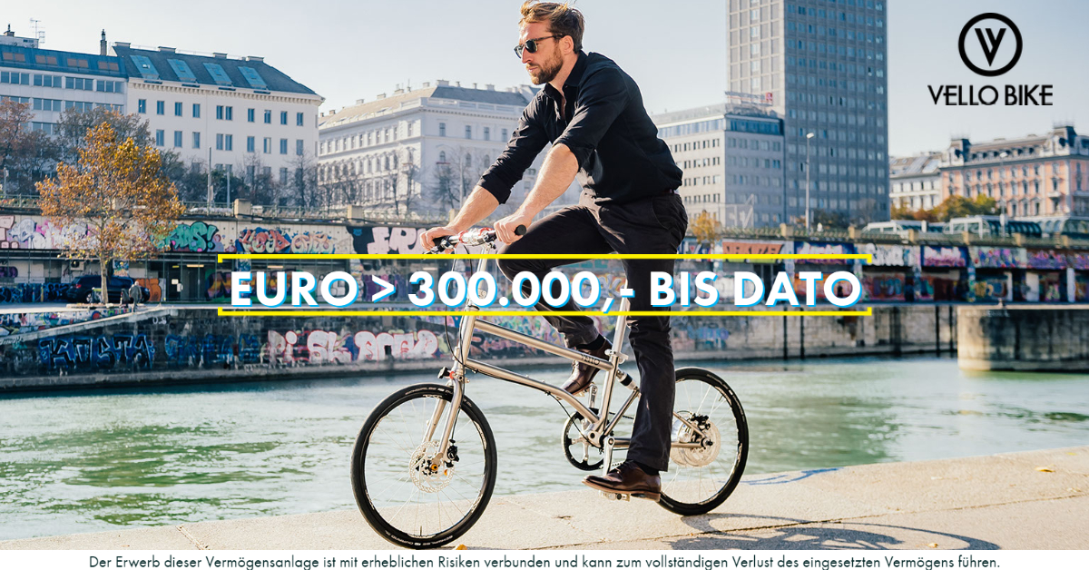 VELLO Bike - 300.000 Euro - CONDA